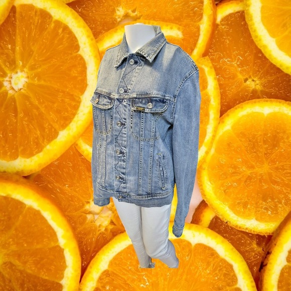 Lee Jackets & Blazers - Lee Denim Jacket Blue‎ Jean Button Front Classic Fit Women Size M